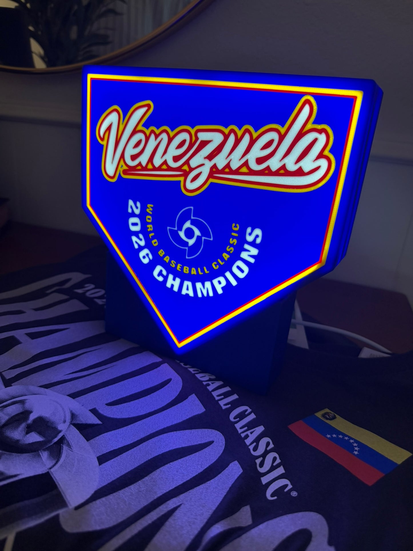 VENEZUELA WBC CHAMPIONS LED LAMP