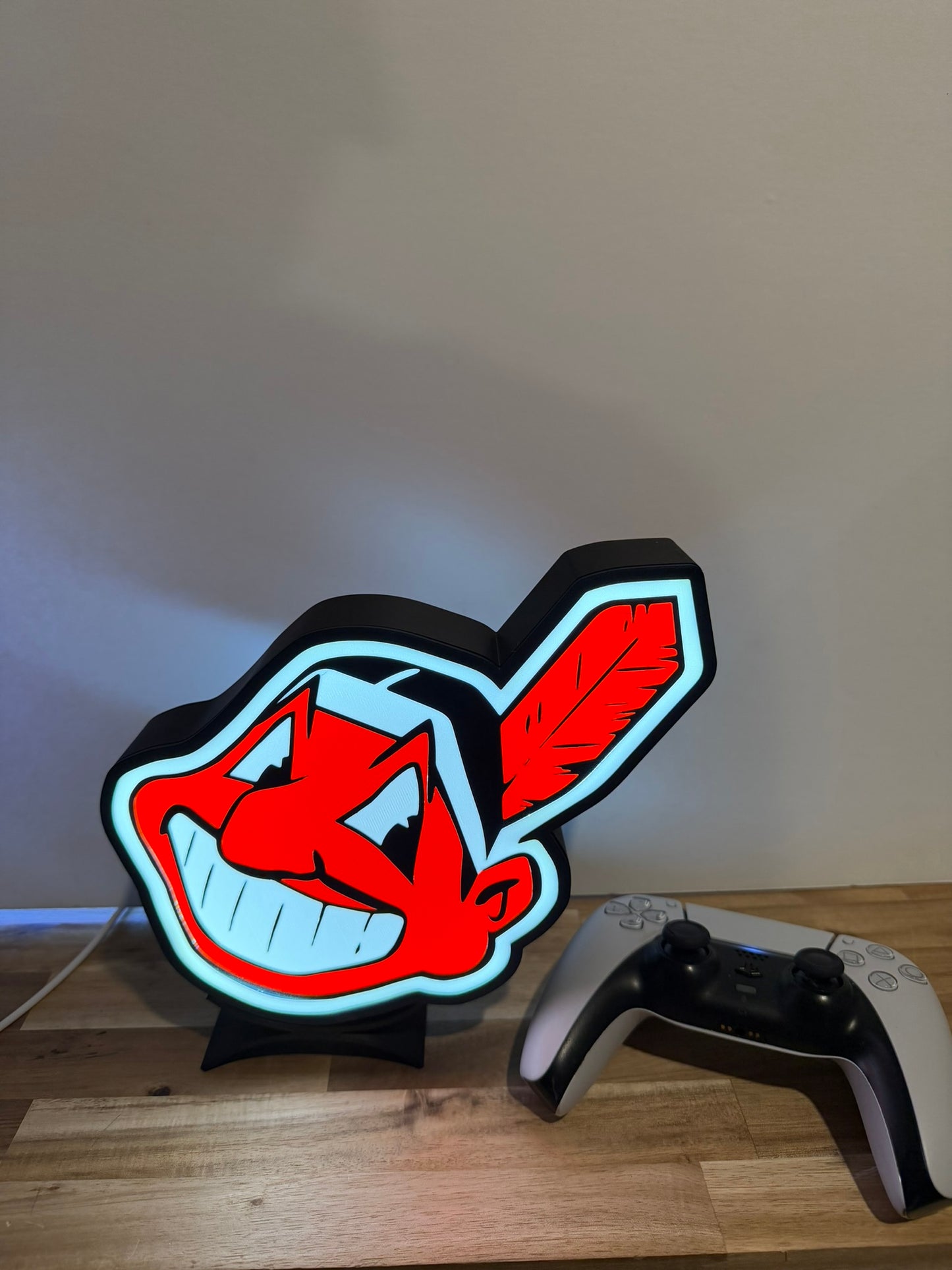 Vintage Cleveland CHIEF WAHOO LED Lamp