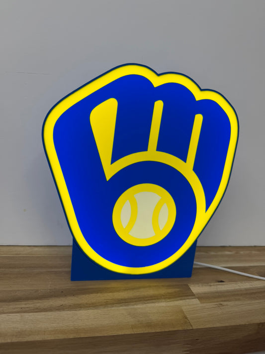 Milwaukee Brewers LED Lamp
