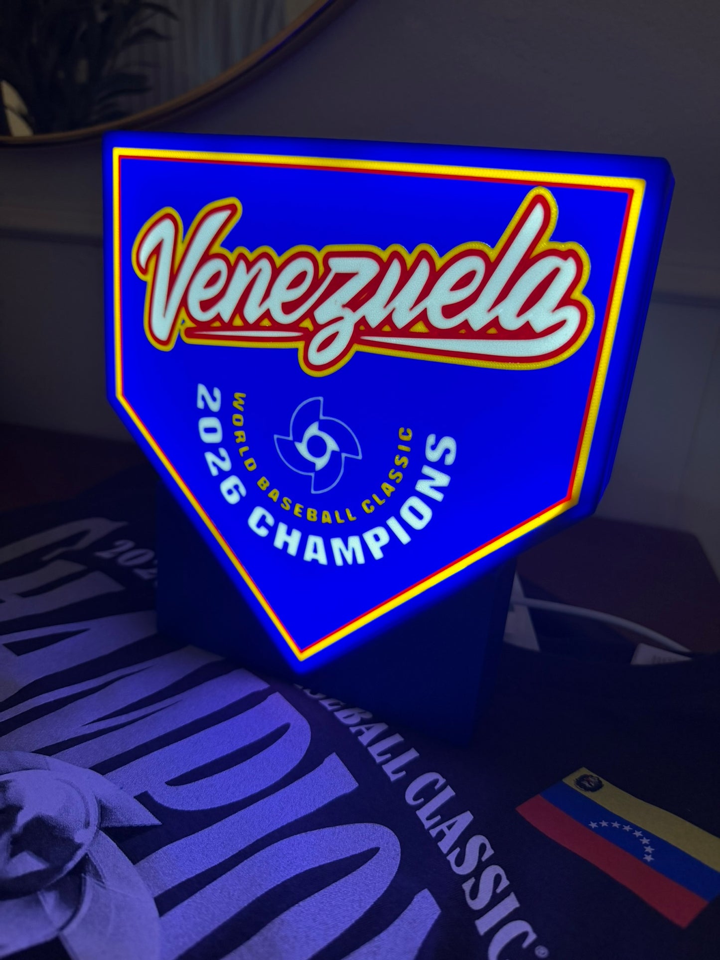 VENEZUELA WBC CHAMPIONS LED LAMP